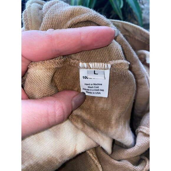 New Steel Pony Tie Dye Zip-Up Hoodie Cardigan / Dress With Pockets & Frayed Hem - Picture 7 of 9